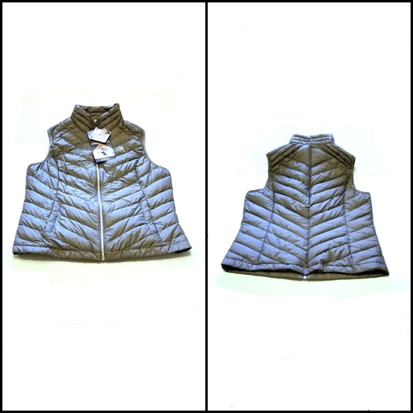 🆕️ ZeroXposur Women's Large Grey Down Vest 20379 - Picture 4 of 8